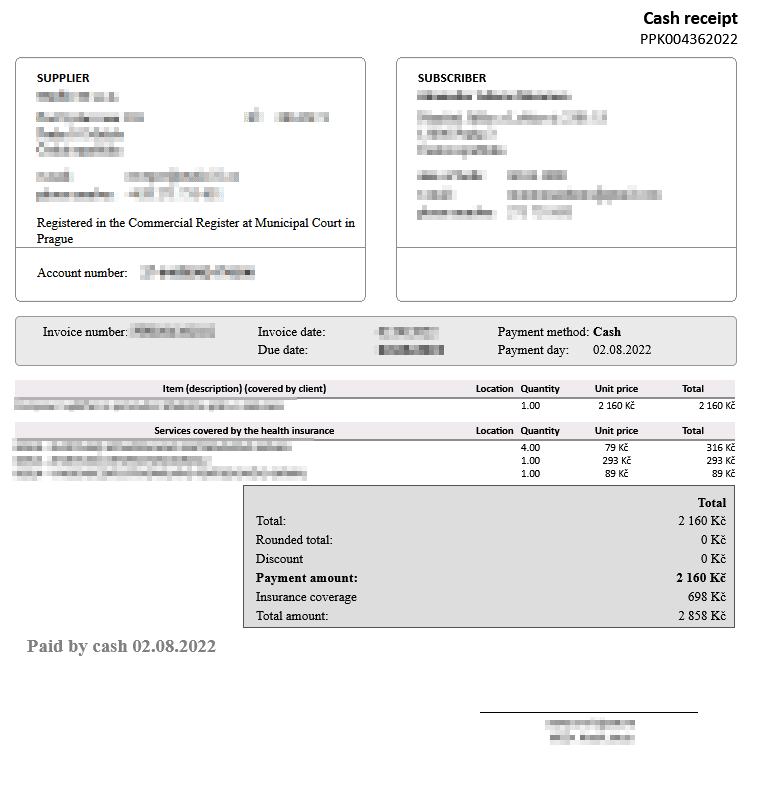 Dent21 - léčebný plán v angličtině